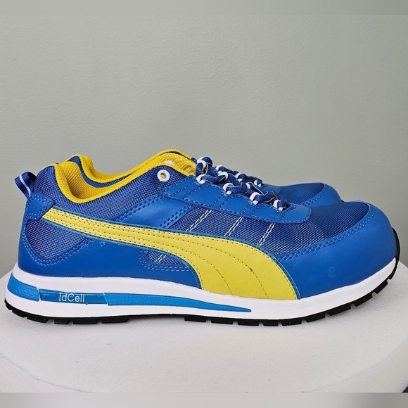 Mens PUMA Safety Kickflip Low SD Shoes BLUE/YELLOW main image 12